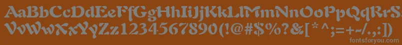 PaletteBlackSsiBlack Font – Gray Fonts on Brown Background