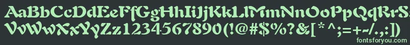 PaletteBlackSsiBlack Font – Green Fonts on Black Background