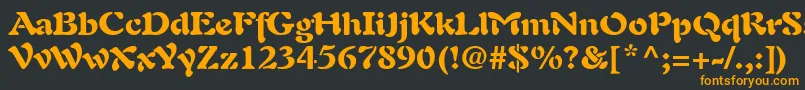 PaletteBlackSsiBlack Font – Orange Fonts on Black Background