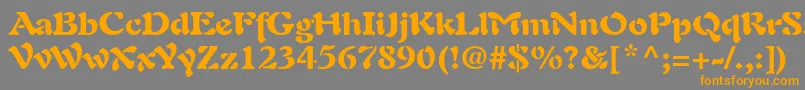 Police PaletteBlackSsiBlack – polices orange sur fond gris