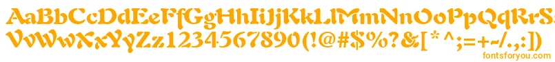 PaletteBlackSsiBlack Font – Orange Fonts on White Background