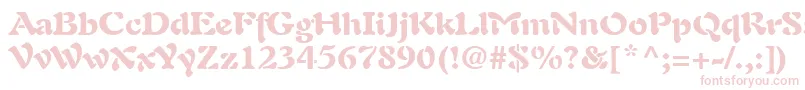PaletteBlackSsiBlack Font – Pink Fonts on White Background