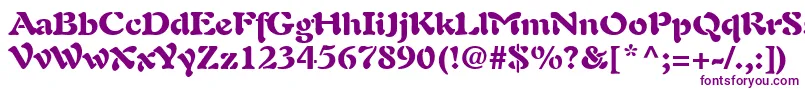 PaletteBlackSsiBlack Font – Purple Fonts on White Background