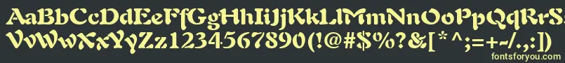 PaletteBlackSsiBlack Font – Yellow Fonts on Black Background