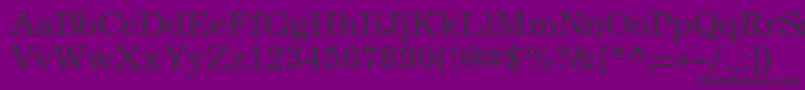 ExemplaryRegularDb Font – Black Fonts on Purple Background