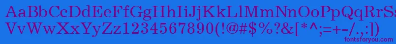 ExemplaryRegularDbフォントについての詳細 フォントExemplaryRegularDb – 紫色のフォント、青い背景