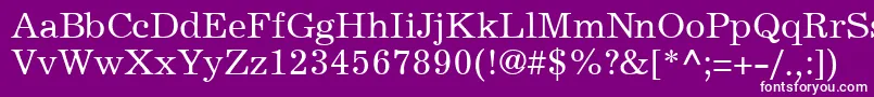 ExemplaryRegularDb Font – White Fonts on Purple Background
