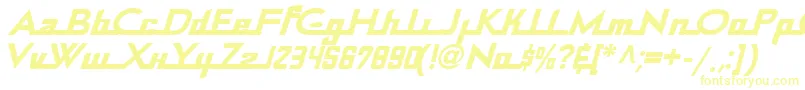 Шрифт ContinentalRailway – жёлтые шрифты