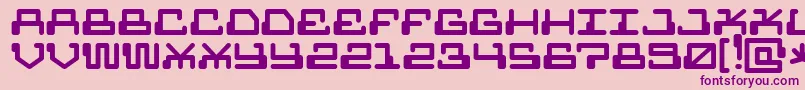 MrfuglesangClean Font – Purple Fonts on Pink Background