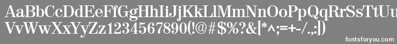 ValenciaBold Font – White Fonts on Gray Background