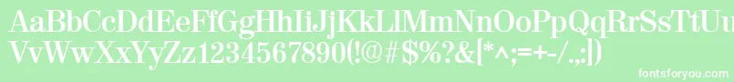 ValenciaBold Font – White Fonts on Green Background