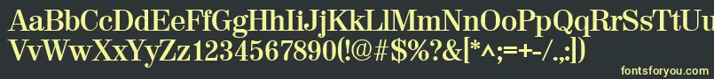 ValenciaBold Font – Yellow Fonts on Black Background