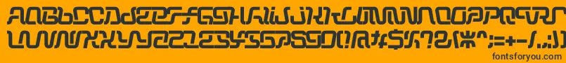 Operation Font – Black Fonts on Orange Background