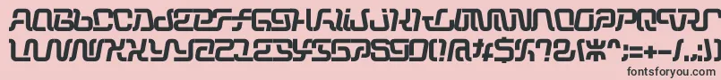 Шрифт Operation – чёрные шрифты на розовом фоне