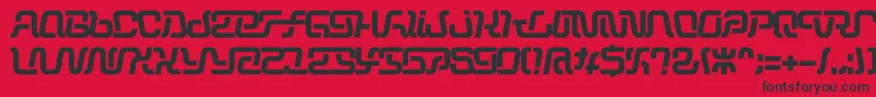 Operation Font – Black Fonts on Red Background