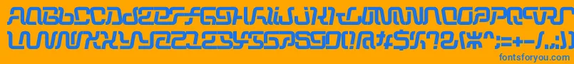 Operation Font – Blue Fonts on Orange Background