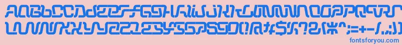 Operation Font – Blue Fonts on Pink Background