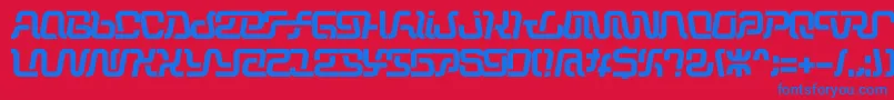 Шрифт Operation – синие шрифты на красном фоне