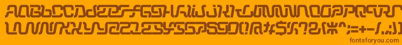 Operation Font – Brown Fonts on Orange Background