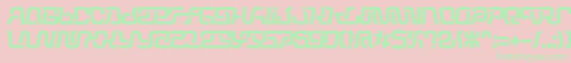 Operation Font – Green Fonts on Pink Background