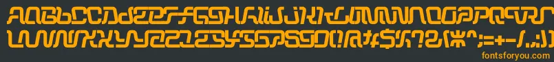 Operation Font – Orange Fonts on Black Background
