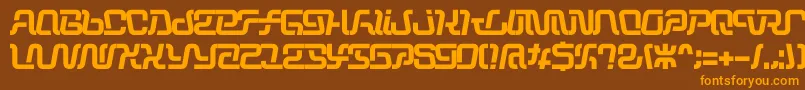 Operation Font – Orange Fonts on Brown Background