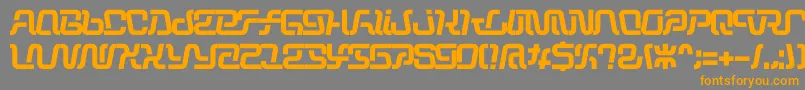 Operation Font – Orange Fonts on Gray Background