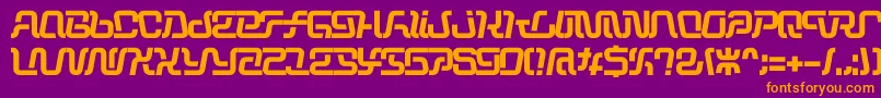 Шрифт Operation – оранжевые шрифты на фиолетовом фоне