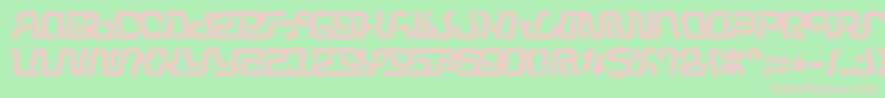 Operation Font – Pink Fonts on Green Background