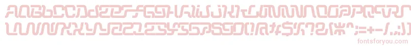 Шрифт Operation – розовые шрифты на белом фоне