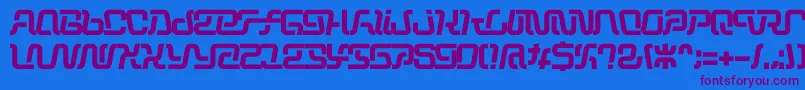 Operation Font – Purple Fonts on Blue Background