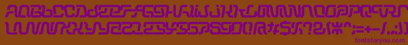 Шрифт Operation – фиолетовые шрифты на коричневом фоне