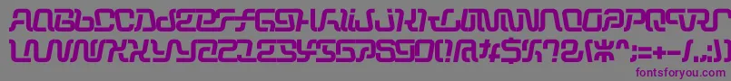 Шрифт Operation – фиолетовые шрифты на сером фоне