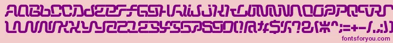 フォントOperation – ピンクの背景に紫のフォント