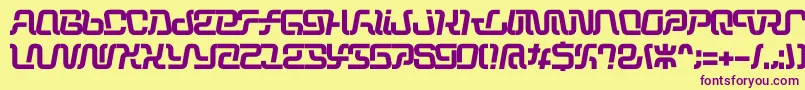 フォントOperation – 紫色のフォント、黄色の背景