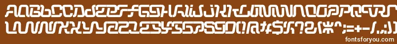 Operation Font – White Fonts on Brown Background