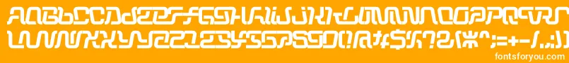 Operation Font – White Fonts on Orange Background