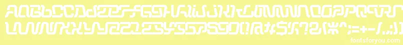 Operation Font – White Fonts on Yellow Background