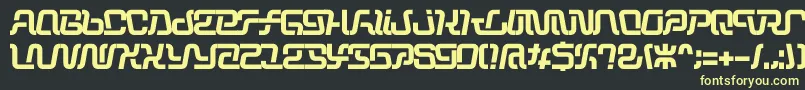 Шрифт Operation – жёлтые шрифты на чёрном фоне