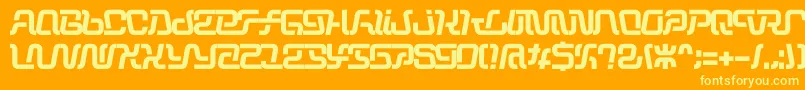 Operation Font – Yellow Fonts on Orange Background