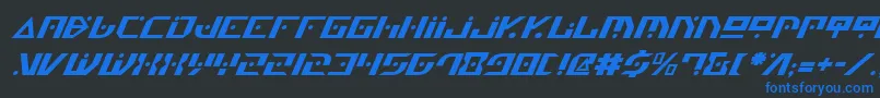 More about GenerationNthItalic Font GenerationNthItalic Font – Blue Fonts on Black Background