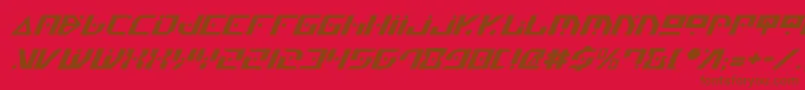 GenerationNthItalic Font – Brown Fonts on Red Background