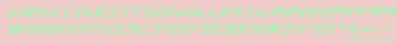 Шрифт GenerationNthItalic – зелёные шрифты на розовом фоне