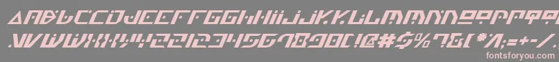 GenerationNthItalic Font – Pink Fonts on Gray Background