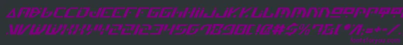 GenerationNthItalic-Schriftart – Violette Schriften auf schwarzem Hintergrund