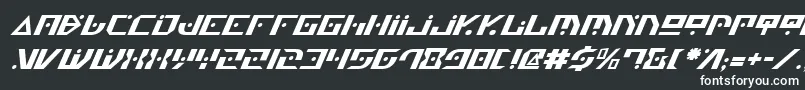 GenerationNthItalic-fontti – valkoiset fontit