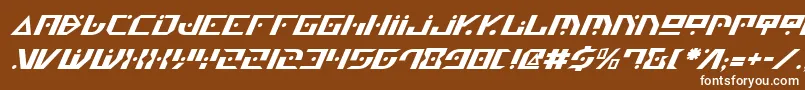 GenerationNthItalic Font – White Fonts on Brown Background