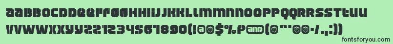 Шрифт Manchest – чёрные шрифты на зелёном фоне