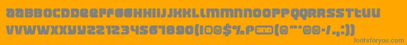 Manchest Font – Gray Fonts on Orange Background