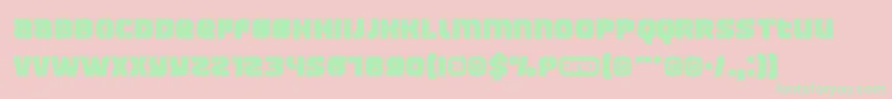 Manchest Font – Green Fonts on Pink Background